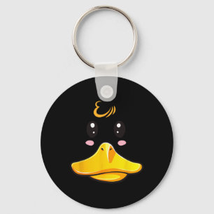 Duck Costume Cute Rubber Ducky Face Halloween Key Ring