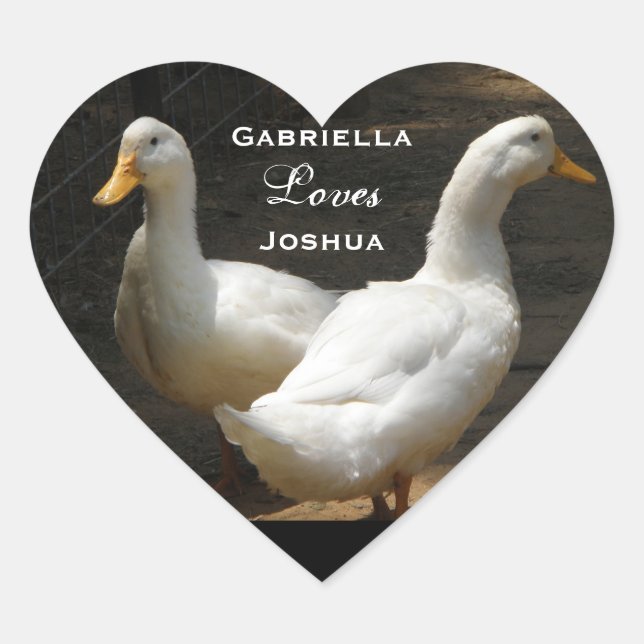 Duck Couple: Love Stickers (Front)