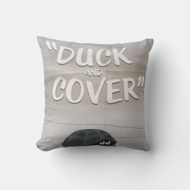 Duck & Cover Cushion (Front)