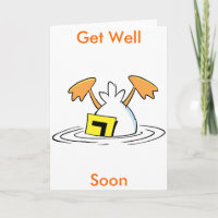 Duck Crash Cartoon Get Well Soon