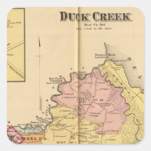 Duck Creek Square Sticker