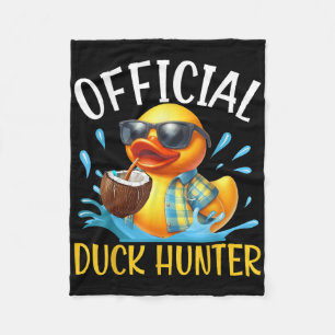 Duck Cruise Boat Shirt Funny Rubber Duck Hunting S Fleece Blanket