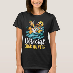 Duck Cruise Boat Tee Funny Rubber Duck Hunting Squ