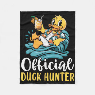 Duck Cruise Boat Tee Funny Rubber Duck Hunting Squ Fleece Blanket