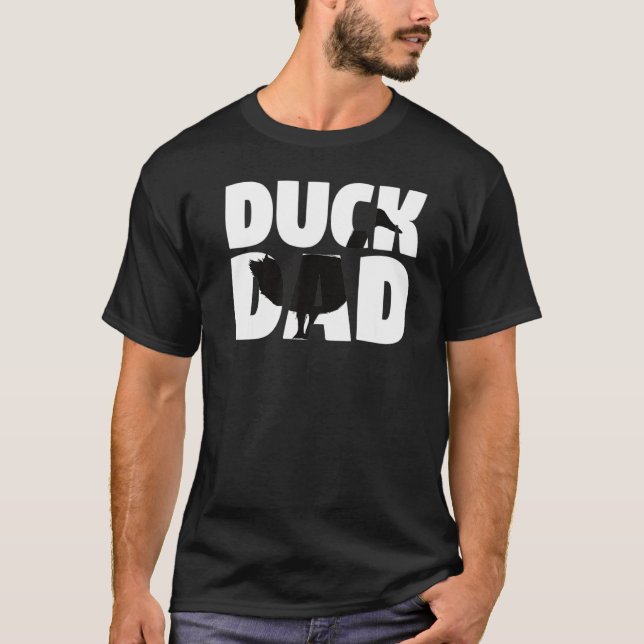 Duck Dad Duck Lover  For Fathers Gamekeepers Zooke T-Shirt (Front)