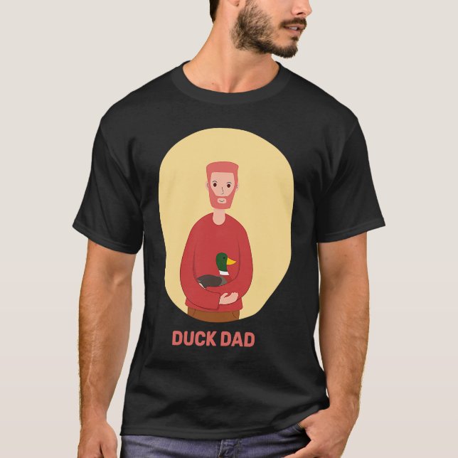 Duck Dad Duckling Fowl Waterfowl Swans Geese Loons T-Shirt (Front)