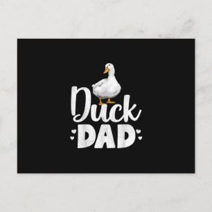 Duck Dad Funny Water Ducklings Farmer Gifts Holiday Postcard
