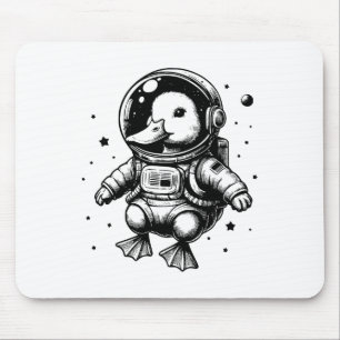 Duck Dad Mum Space - Astronaut Duck Mouse Pad