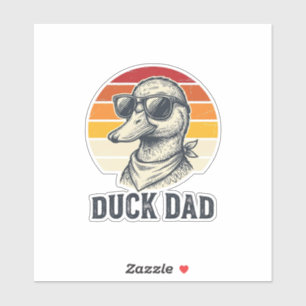 Duck Dad Vintage Duck Sunglasses Vector Shirt Desi