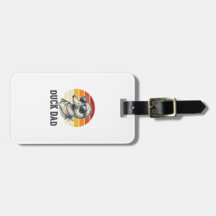 Duck Dad Vintage Duck Sunglasses Vector Shirt Desi Luggage Tag