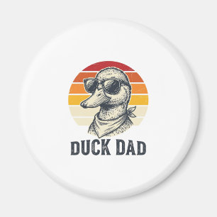 Duck Dad Vintage Duck Sunglasses Vector Shirt Desi Magnet