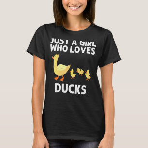 Duck Designs For Girls Kids Farm Duckling Owner Hu T-Shirt