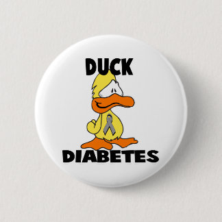Duck Diabetes 6 Cm Round Badge