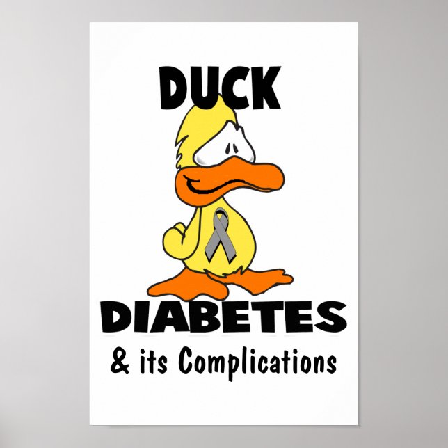 Duck Diabetes, & its Complications Poster (Front)