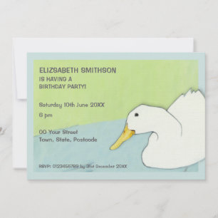 Duck Dip Birthday Party Invitation