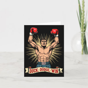 Duck Dodge Win Boxing Champion Spirit  Card