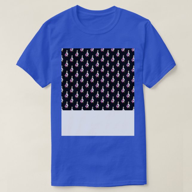 Duck Drinking Boba Milk Tea T-Shirt (Design Front)