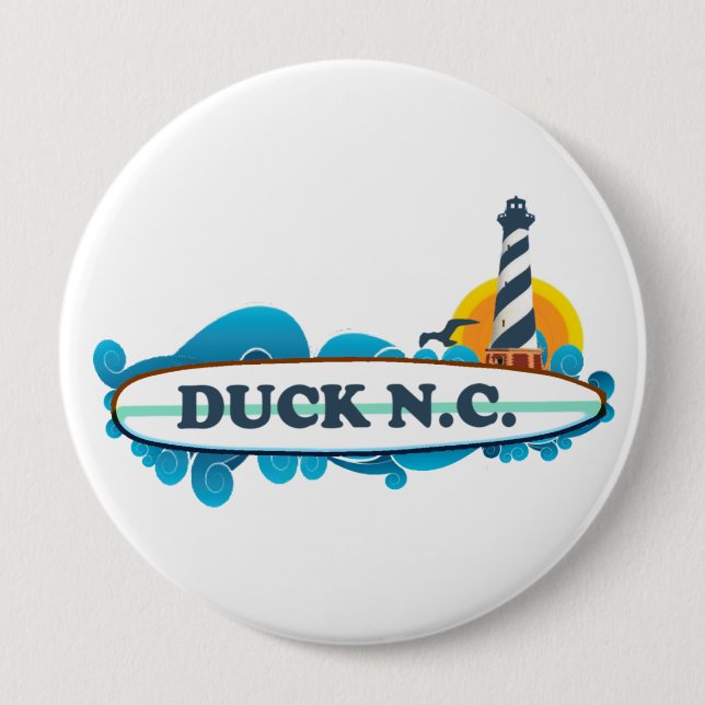 Duck.Duck. 10 Cm Round Badge (Front)