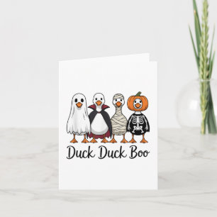 Duck Duck Boo Funny Goose Halloween Costume _1 Card