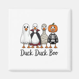 Duck Duck Boo Funny Goose Halloween Costume _1 Magnet