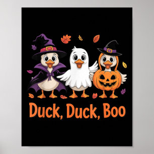 Duck Duck Boo Funny Halloween Costume Duck  Poster