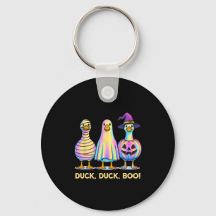 Duck Duck Boo Funny Halloween Costume Spooky Goose Key Ring