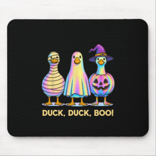 Duck Duck Boo Funny Halloween Costume Spooky Goose Mouse Pad