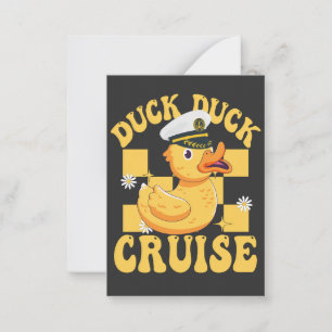 Duck Duck Cruise Funny Family Cruising Matching  Card