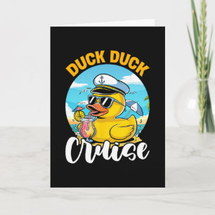 Duck Duck Cruise Funny Family Cruising Matching Gr Card