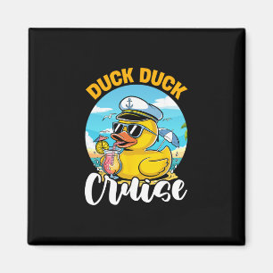 Duck Duck Cruise Funny Family Cruising Matching Gr Magnet