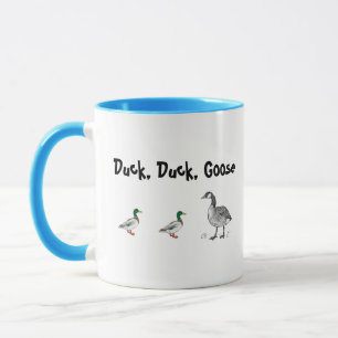 Duck Duck Goose Funny Kids Game Cartoon Pun Mug