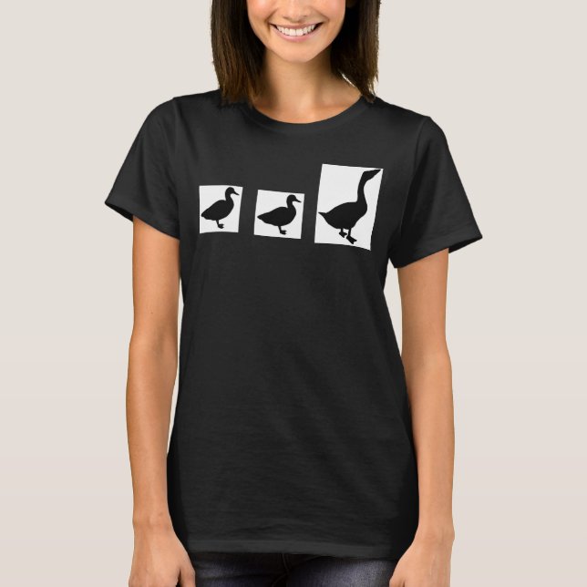 Duck Duck Goose not Duck Duck Grey Duck T-Shirt (Front)
