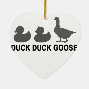 DUCK DUCK GOOSE '.png Ceramic Ornament