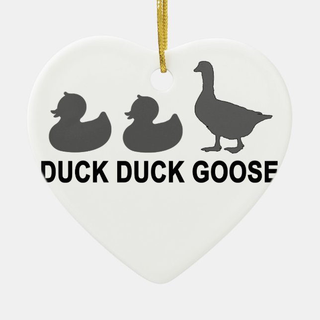 DUCK DUCK GOOSE '.png Ceramic Ornament (Front)