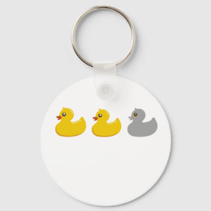 Duck, Duck, Grey Duck T Shirts.png Key Ring