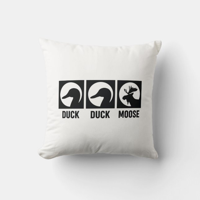 Duck Duck Moose Cushion (Front)