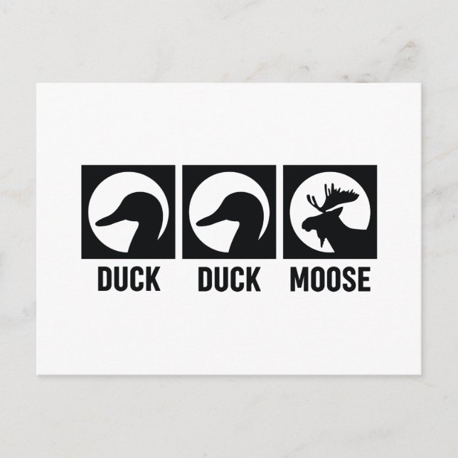 Duck Duck Moose Postcard (Front)
