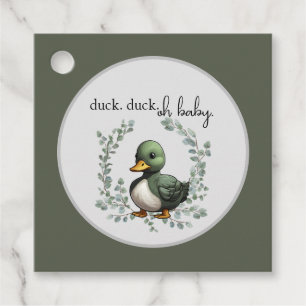 Duck Duck Oh Baby duck theme baby shower Favour Tags