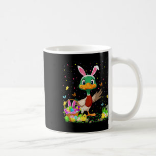 Duck Easter Egg Hunt Bunny Ear Duck Happy Easter Coffee Mug