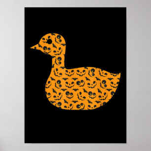 Duck Easy Halloween Outfit Mallard Dipper Lazy Poster