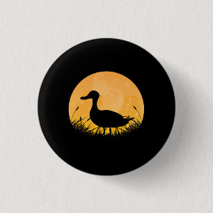 Duck Easy Halloween Outfit Mallard Dipper Moon 3 Cm Round Badge