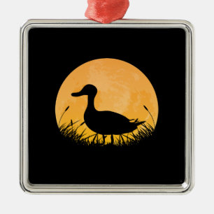 Duck Easy Halloween Outfit Mallard Dipper Moon Metal Ornament