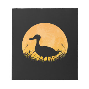 Duck Easy Halloween Outfit Mallard Dipper Moon Notepad