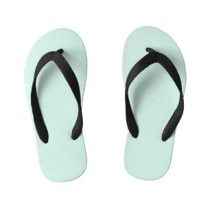 Duck Egg Blue Solid Colour  Bath Kid's Thongs