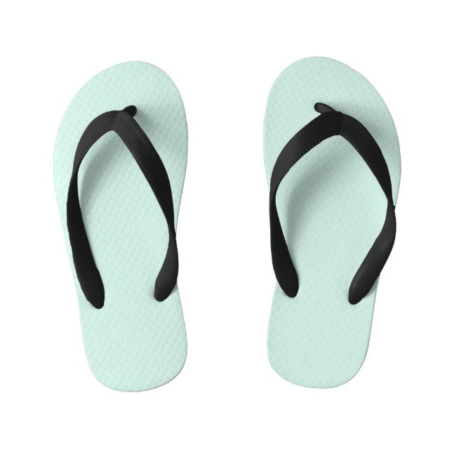 Duck Egg Blue Solid Colour  Bath Kid's Thongs (Footbed)