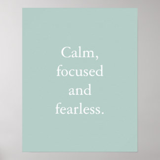 Duck Egg Minimalist Inspirational Quote Poster