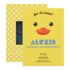 Duck Face Birthday Party Photo Invite