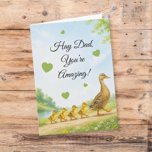 Duck Family Farm Dad Amazing Father’s Day Card