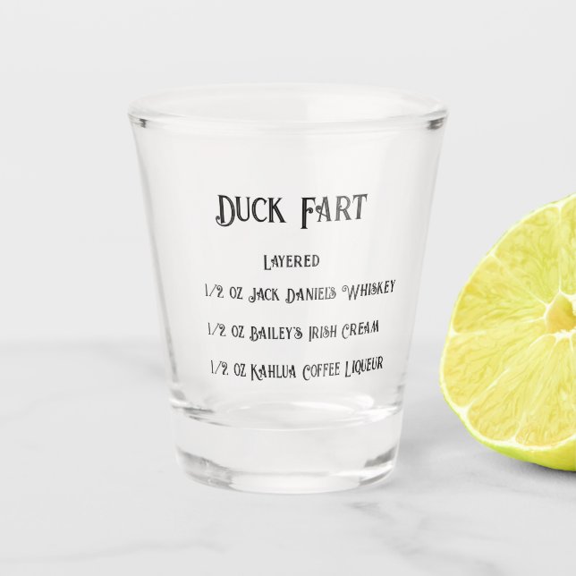 Duck Fart Novelty  Shot Glass (Front)