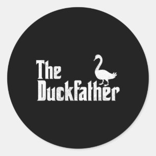 Duck Father Duck Lover Quack Dad Fathers Day Goose Classic Round Sticker